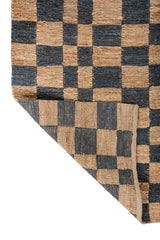 Asterlane Tan Ebony 8X10 Feet Dhurrie 100% Jute for Living Room,Bedroom,Home