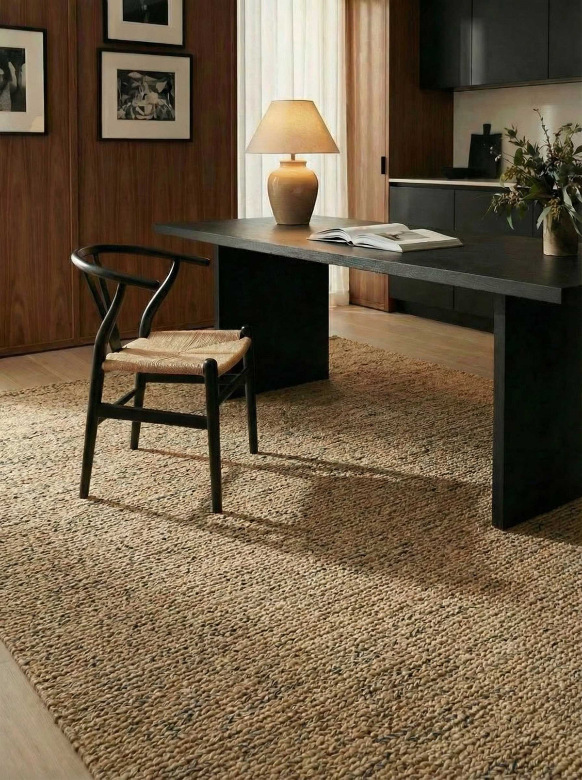 Asterlane Tan Natural 5X8 Feet Dhurrie 100% Jute for Living Room,Bedroom,Home