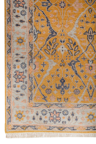 Asterlane Yellow flash Deep Navy 5X8 Feet Dhurrie 100% Wool for Living Room,Bedroom,Home