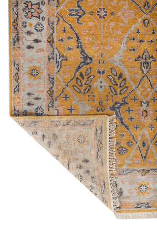 Asterlane Yellow flash Deep Navy 5X8 Feet Dhurrie 100% Wool for Living Room,Bedroom,Home