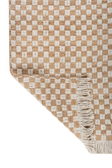 Asterlane Natural White 5'6X8 Feet Dhurrie 100% Jute for Living Room,Bedroom,Home