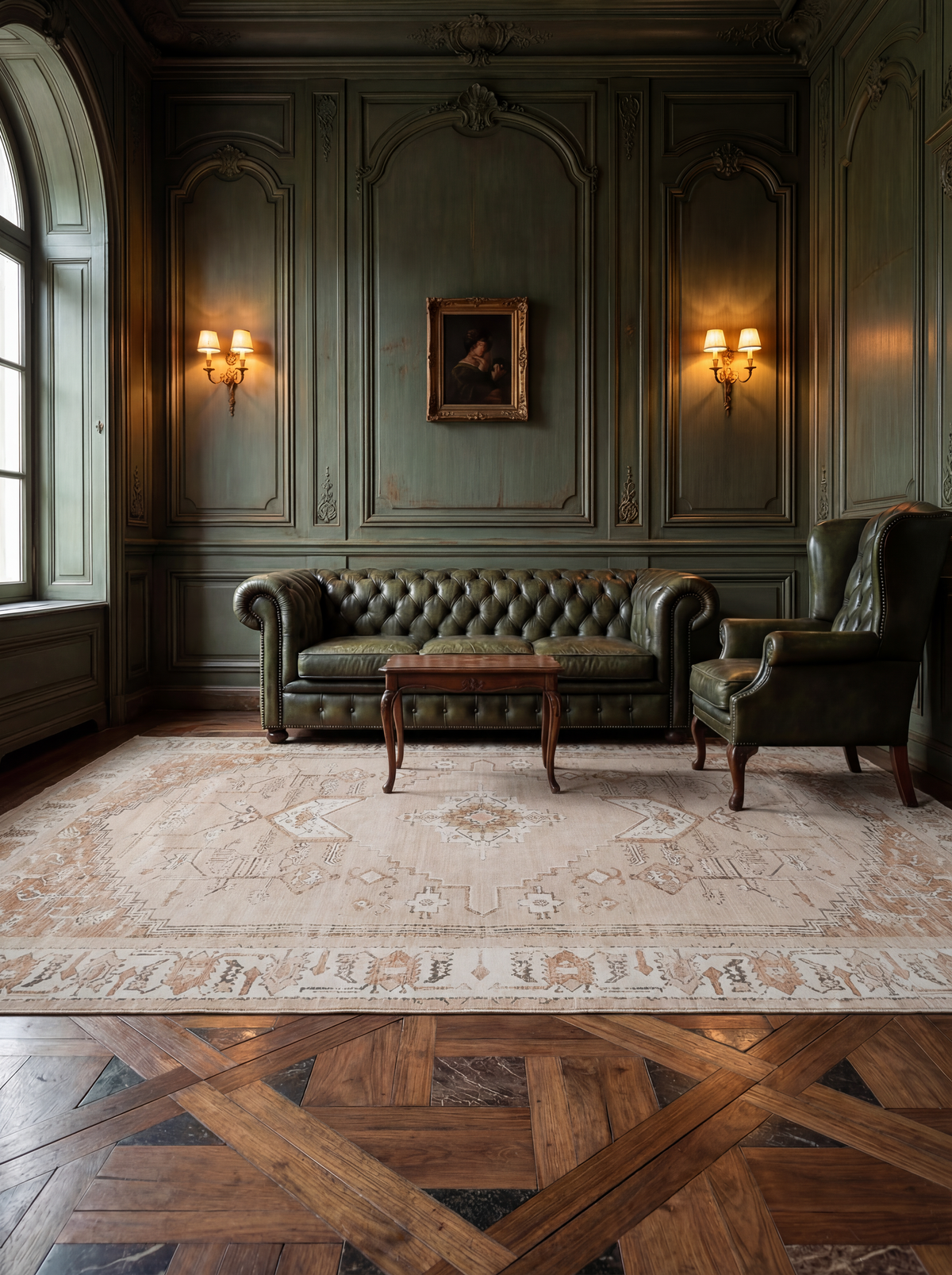 Asterlane Dhurrie Rug 7'6X11 Ft | Medium Gold Carpet For Living Room, Bedroom, Dining Room