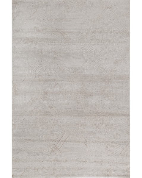 Geometric Diamond Undyed White Rug - 2