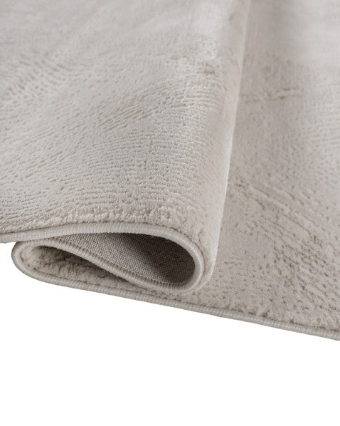 Geometric Diamond Undyed White Rug - 7