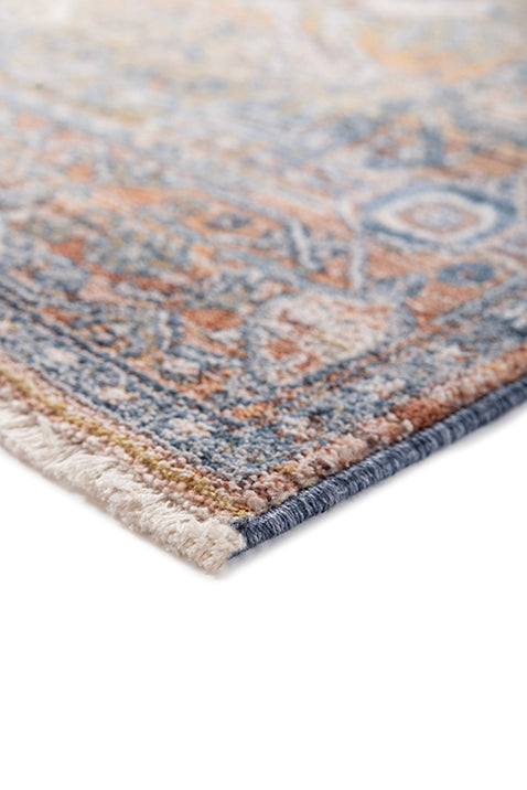 Soft Traditional Rug | Dark Blue & Light Rust Carpet variant MMPL-01-2177-99-1666-30-AL04 image 4