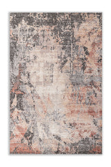 Asterlane Abstract Deco Rose & Cocoa Brown Rug