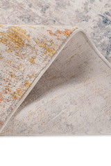 Patine Beige & Blue Polypropylene Rug