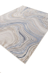 Asterlane  Modern Sky Blue & Marble Color Rug