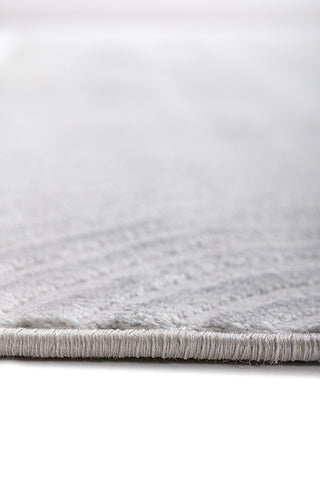 Calenor Light Gray Polypropylene Rug