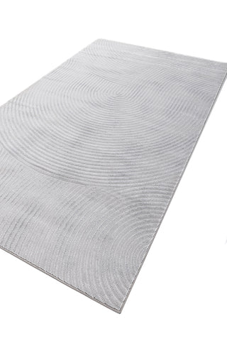 Calenor Light Gray Polypropylene Rug