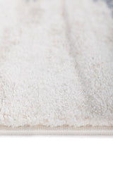 Aurem Ivory & Blue Polypropylene Rug