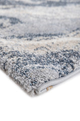 Selqar Blue & Ivory Polypropylene Rug