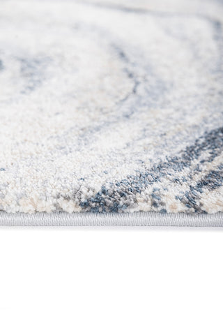 Selqar Blue & Ivory Polypropylene Rug