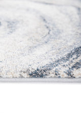 Selqar Blue & Ivory Polypropylene Rug