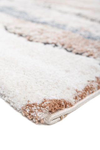 Soft Modern Rug 5X8 ft | Cream & Light Rust Carpet for Living Room, Bedroom, Dining Room