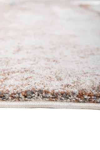 Soft Modern Rug 5X8 ft | Cream & Light Rust Carpet for Living Room, Bedroom, Dining Room