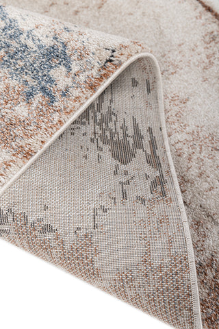 Soft Modern Rug 5X8 ft | Cream & Light Rust Carpet for Living Room, Bedroom, Dining Room