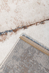 Asterlane Abstract Cream & Light Rust Color Rug