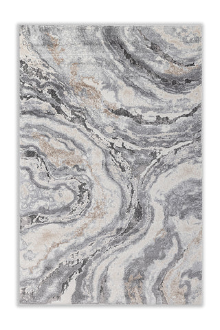 Nerith Ash Gray Polypropylene Rug