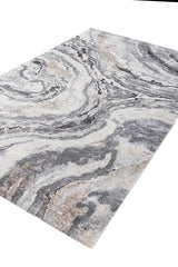 Nerith Ash Gray Polypropylene Rug