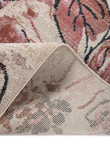 Zorine Pink & Beige Polypropylene Rug