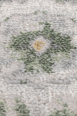 Soft Classic Rug | Linen White & Amber Green Carpet for Living Room, Bedroom, Dining Room 4X6 ft,5X7.6 ft & 6.6X9.6 ft