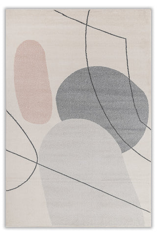 Soft Abstract Rug  | Light Gray & Natural White Carpet for Living Room, Bedroom, Dining Room 4X6 ft,5X8 ft & 6X9 ft