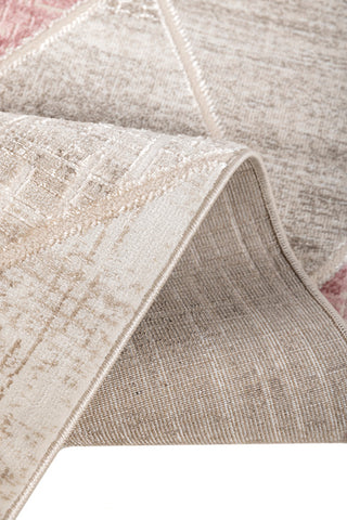 Soft Traditional Rug  | Pink & Light Beige