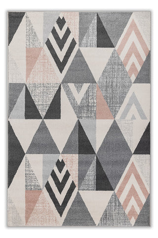Soft Classic Rug  | Classic Gray & Pink Tint Carpet for Living Room, Bedroom, Dining Room 4X6 ft,5X8 ft & 6X9 ft