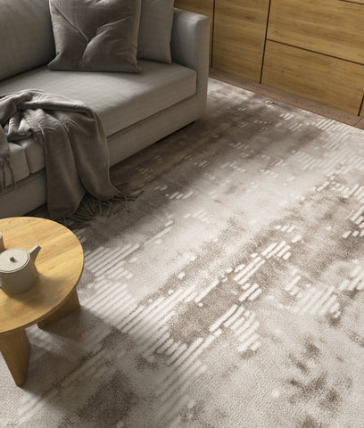 Soft Modern Rug | Light Beige & Camel Carpet for Living Room, Bedroom, Dining Room,4X6 ft ,5X7.6 ft,6.6X9.6 ft