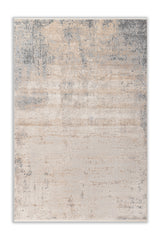 Asterlane Abstract Snow White & Neutral Gray Color Rug