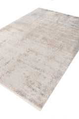 Asterlane Abstract Snow White & Neutral Gray Color Rug