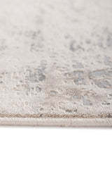 Asterlane Abstract Snow White & Neutral Gray Color Rug