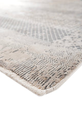 Mirev Ivory & Gray Polypropylene Rug