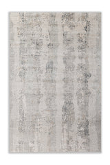 Asterlane Abstract Winter White & Crystal Gray Color Rug