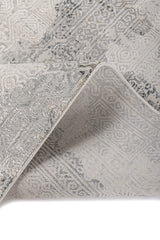 Asterlane Abstract Winter White & Crystal Gray Color Rug