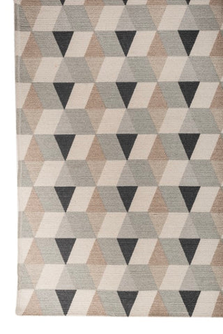 Prism Beige Grey Cotton Rug