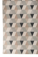 Prism Beige Grey Cotton Rug