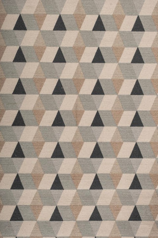 Prism Beige Grey Cotton Rug