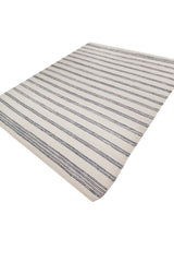 Silo Ivory & Navy Blue Jute Rug
