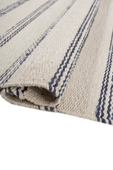 Silo Ivory & Navy Blue Jute Rug