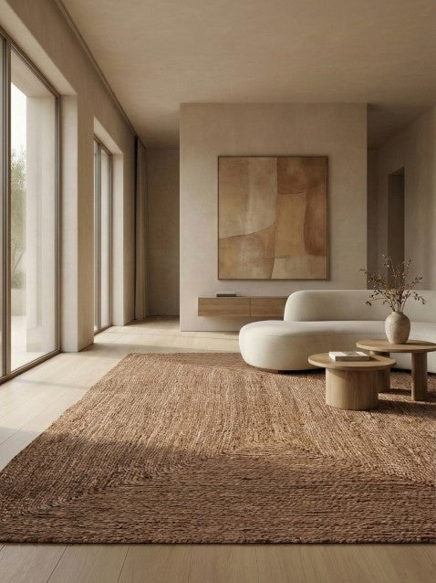 Terra Brown Jute Rug