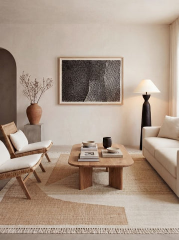 Veya Beige & Tan Jute Rug