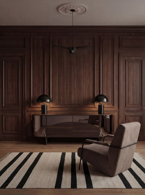 Noirel Ivory & Ebony Jute Rug