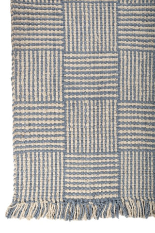 Arlo Blue & White Jute Rug