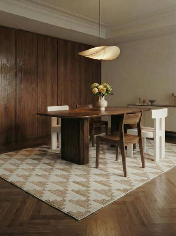 Symara Beige & Ivory Jute and Wool Rug