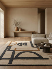 Dhalis Tan Jute Rug
