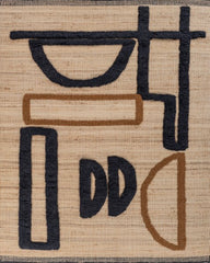 Dhalis Tan Jute Rug