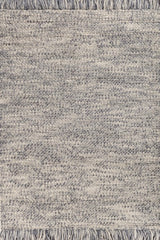 Moraine Gray Jute & Wool Dhurrie