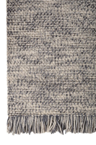 Moraine Gray Jute & Wool Dhurrie